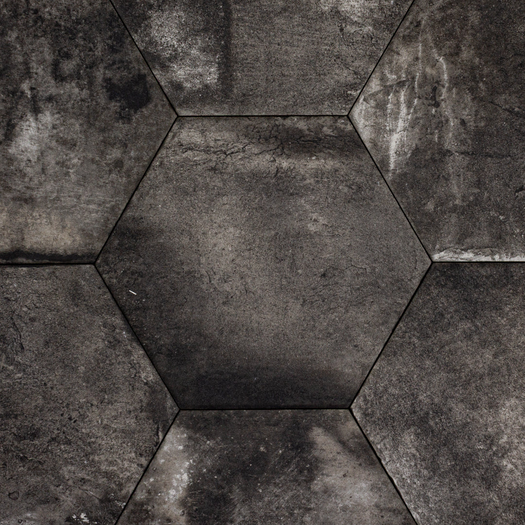 Tuscan Nero Hexagon (9" x 10")