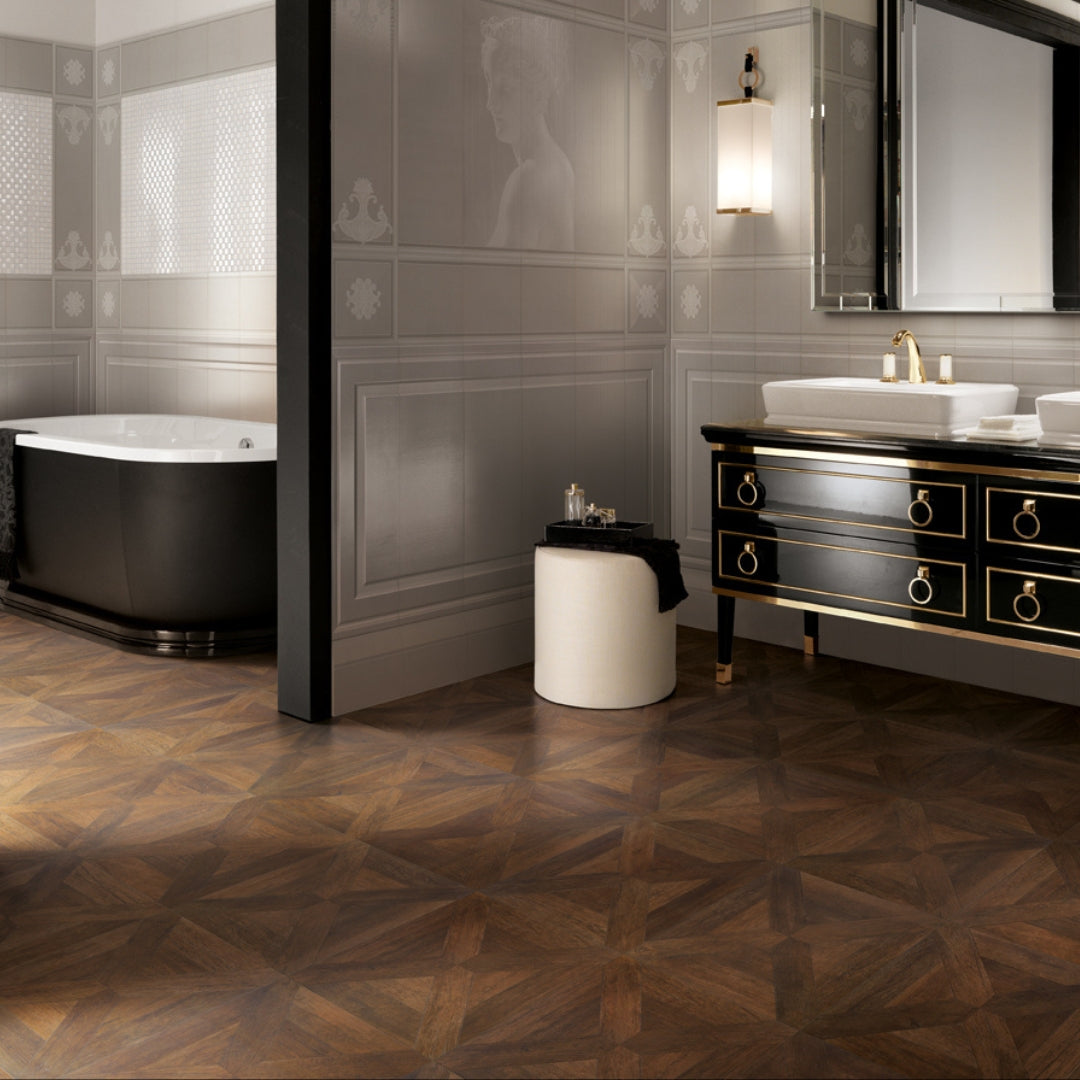 Parquet Caramel (19" x 19")