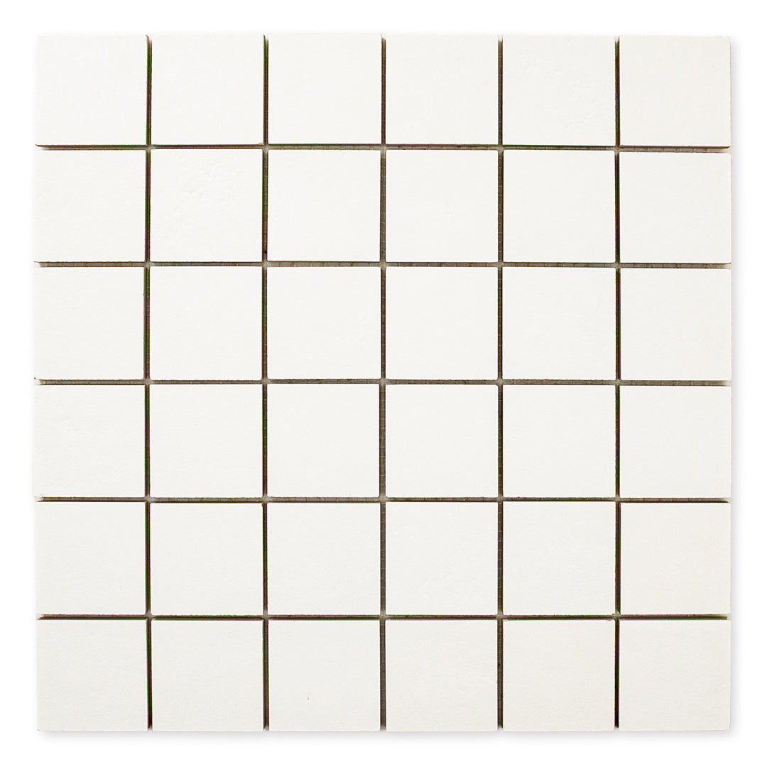 Checkmate White Mosaic (2" X 2") - Sample