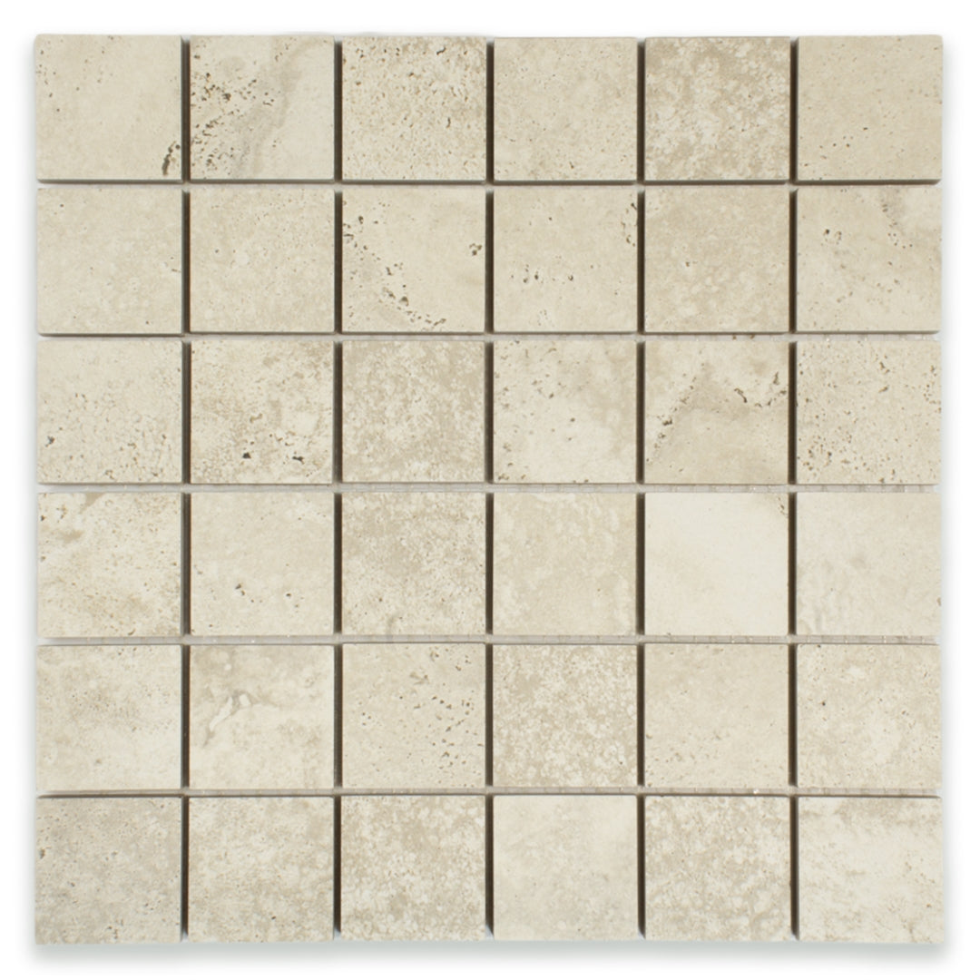 Travertine Biscuit Mosaic (2" X 2") - Sample