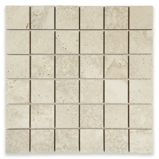 Travertine Biscuit Mosaic (2" X 2") - Sample