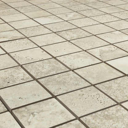 Travertine Biscuit Mosaic (2" X 2")