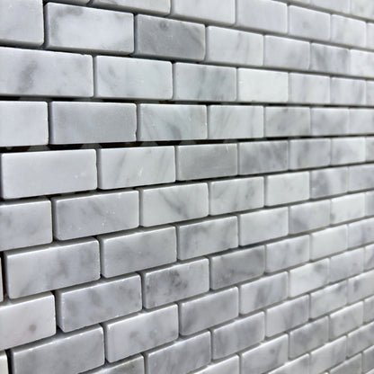 Bianco Carrara Polished (5/8 x 1 1/4) - 30% markdown