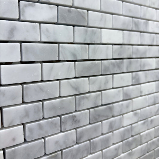 Bianco Carrara Polished (5/8 x 1 1/4) - 30% markdown