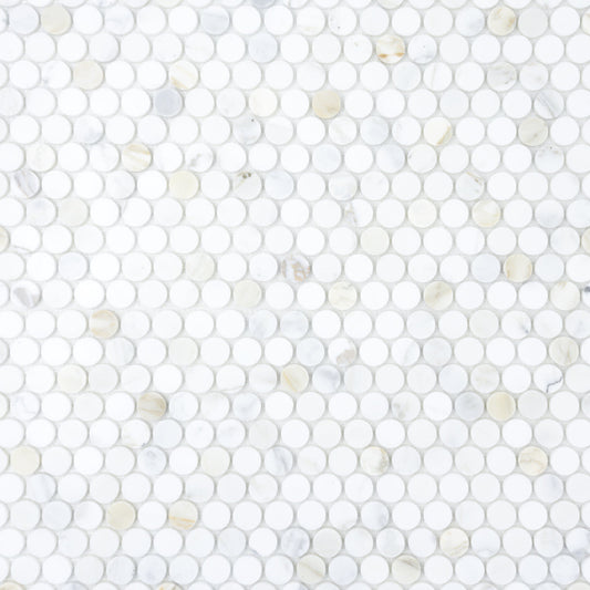 Calacatta Penny (1" x 1") - Sample
