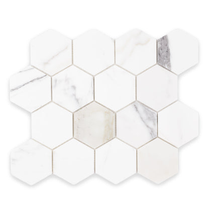 Calacatta Hexagon (3" x 3")