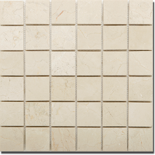 Marfil Honed Square Mosaic (2 x 2) - Sample
