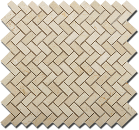 Marfil Polished Herringbone (5/8 x 1 1/4) - Sample