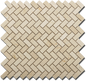Marfil Polished Herringbone (5/8 x 1 1/4) - Sample