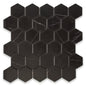 Marquina Natural 2" Hexagon Mosaic - Sample