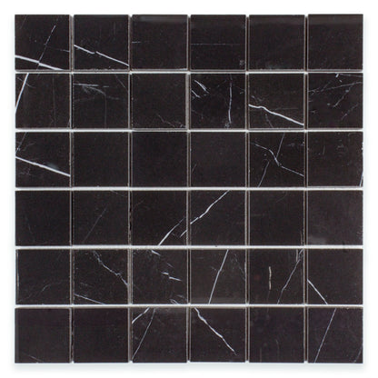Marquina Polished 2"x 2" Mosaic
