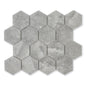 Saltstone Dark Hexagon Mosaic (3" X 3")