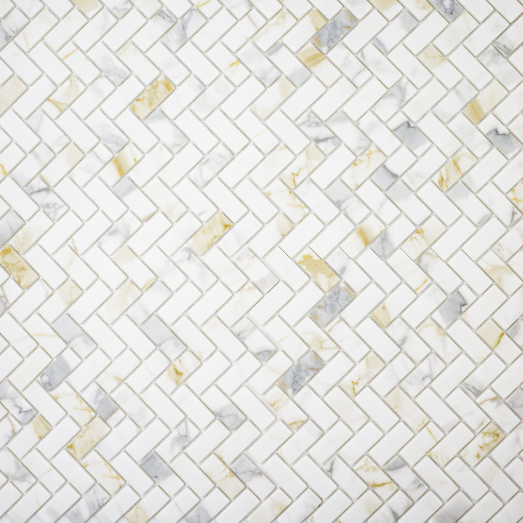 Venetta Calacatta Gold Herringbone
