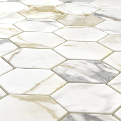 Venetta Calacatta Gold 3" Hexagon