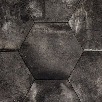 Tuscan Nero Hexagon (9" x 10")