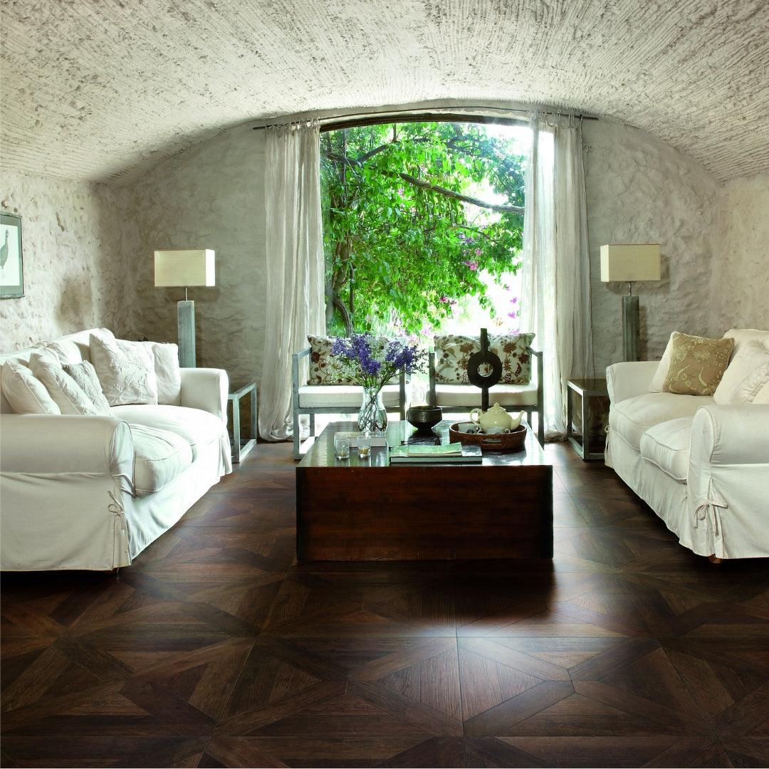 Parquet Chocolate (19" x 19")