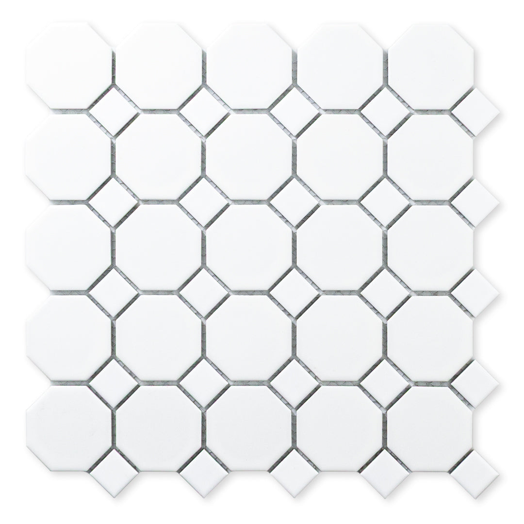 Octa-Dot White Matte