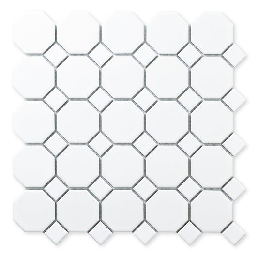 Octa-Dot White Matte