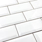 Subway - White Beveled (3" X 6")