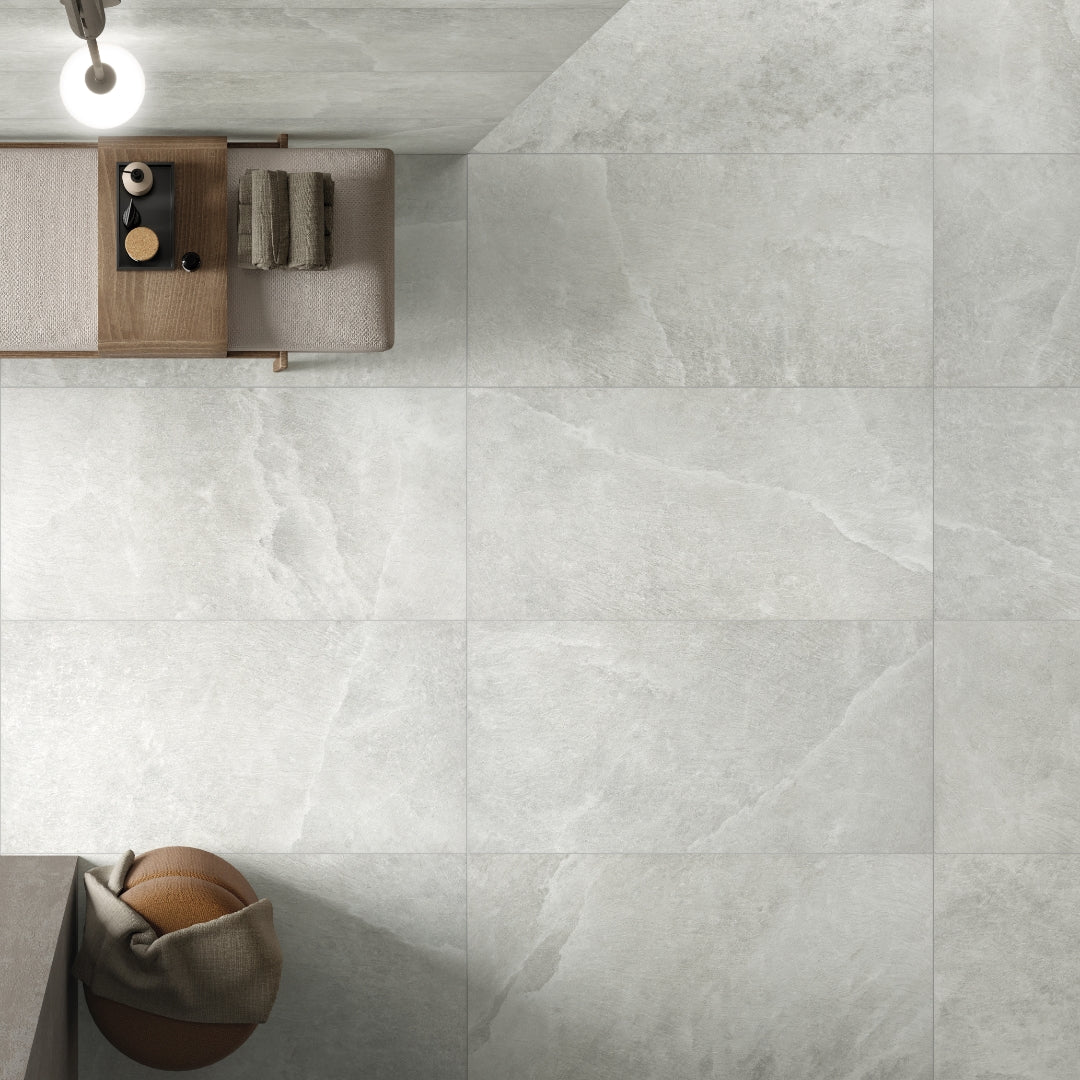 Saltstone Light Hexagon Mosaic (3" X 3")