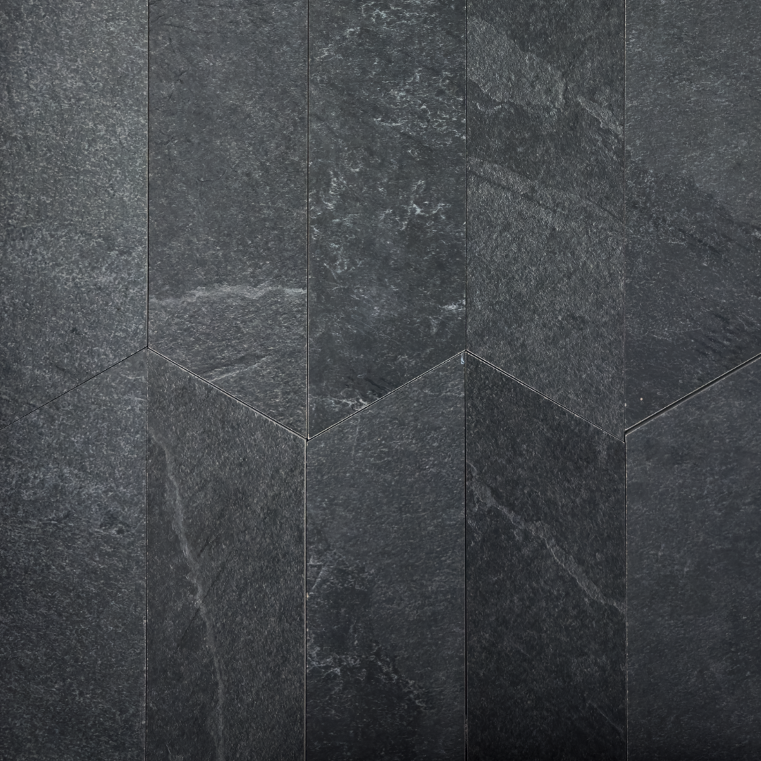 Slate Black Chevron (4" X 20")
