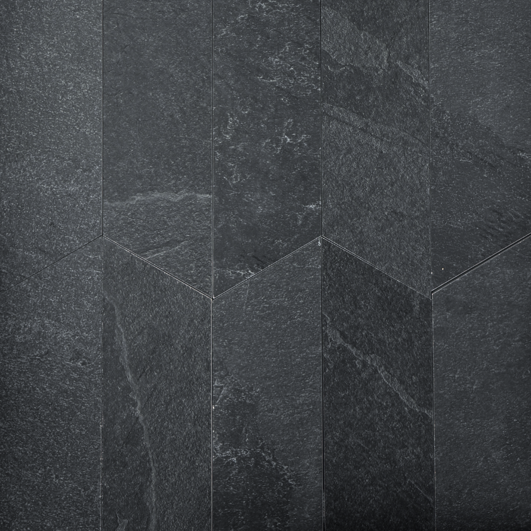 Slate Black Chevron (4" X 20")