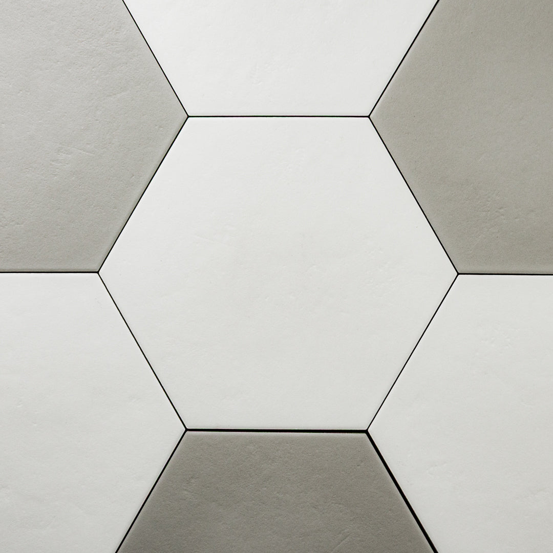 Checkmate White Hexagon (10" X 9")