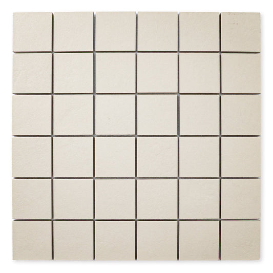 Checkmate Beige Mosaic (2" X 2")