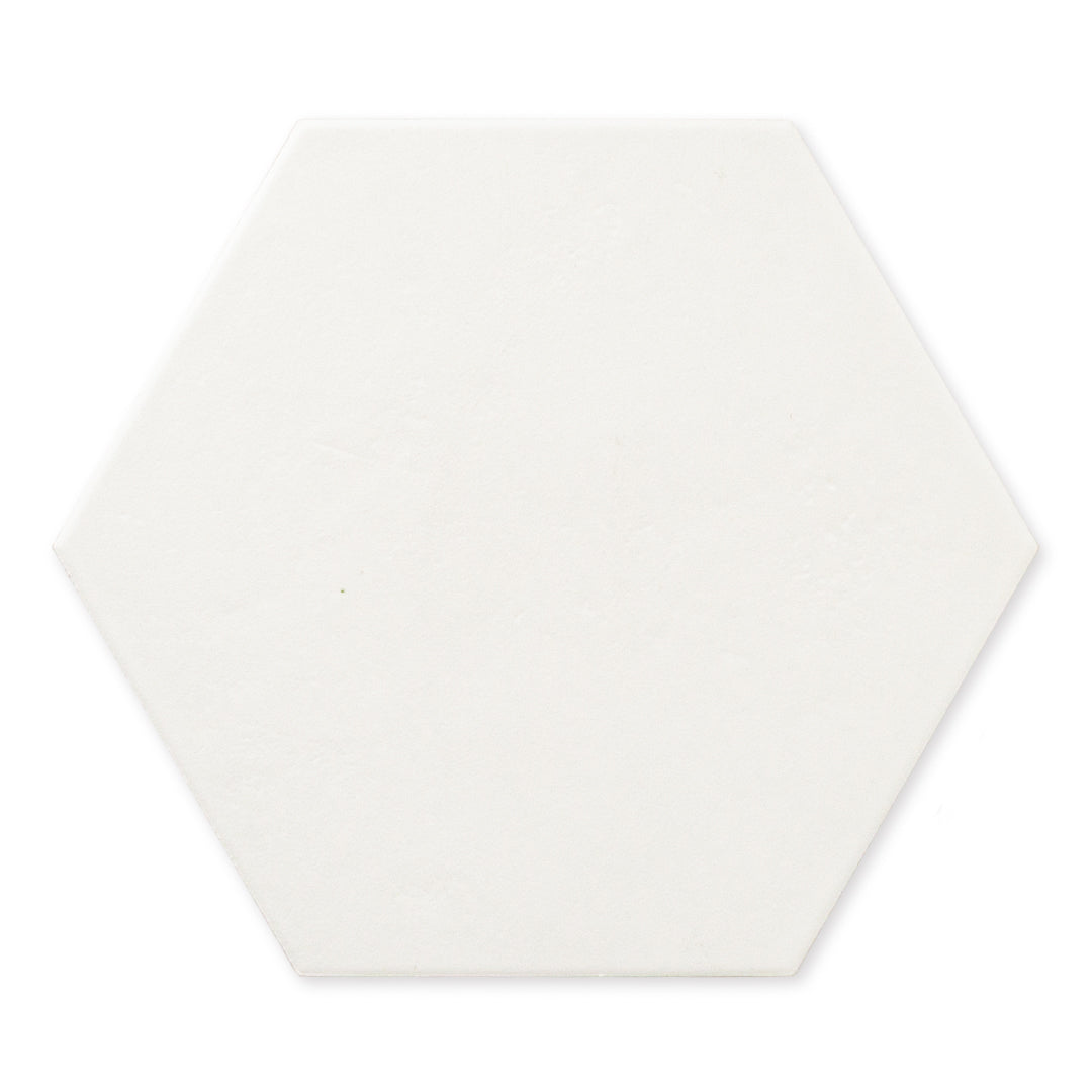 Checkmate White Hexagon (10" X 9") - Sample