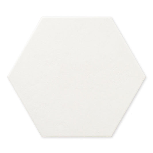 Checkmate White Hexagon (10" X 9")