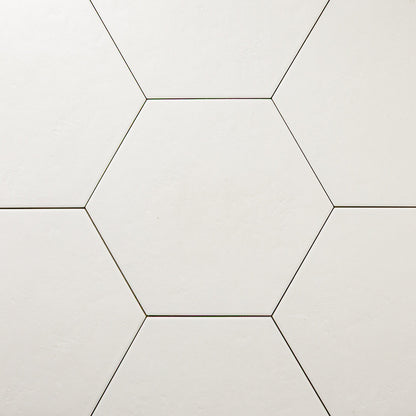 Checkmate White Hexagon (10" X 9")