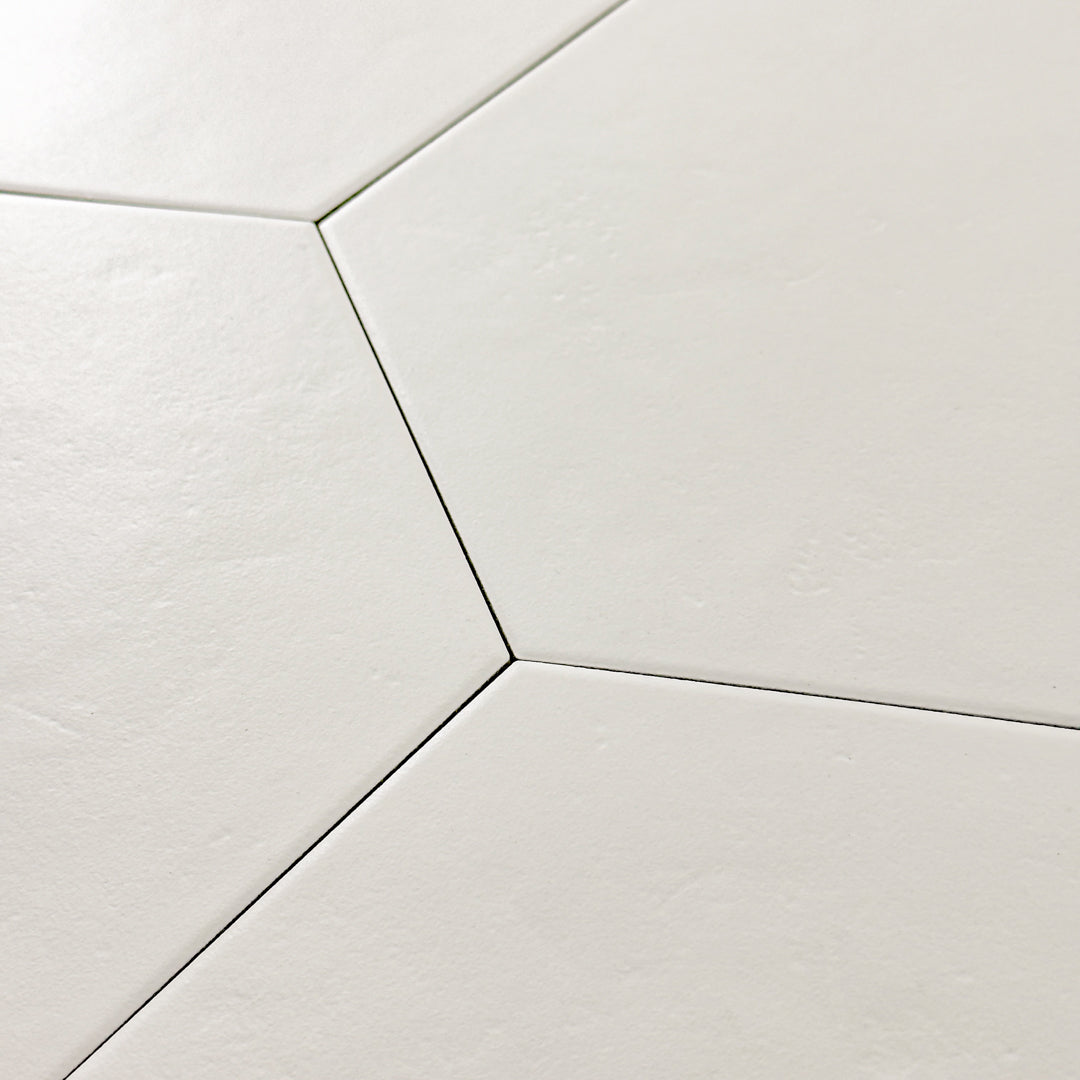 Checkmate White Hexagon (10" X 9")