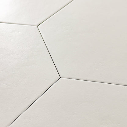 Checkmate White Hexagon (10" X 9")