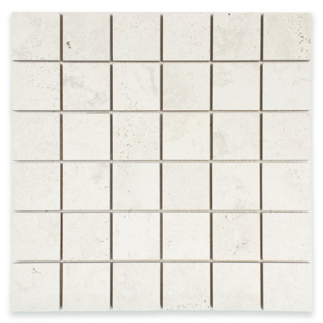 Travertine Milk Mosaic (2" X 2") - Sample