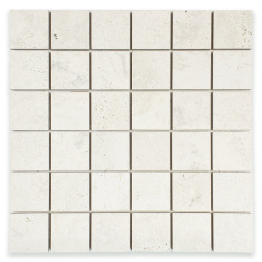 Travertine Milk Mosaic (2" X 2") - Sample
