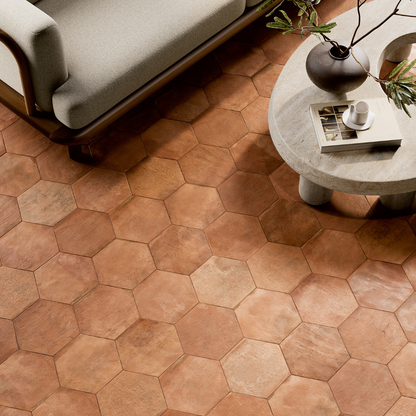 Tuscan Cotto Hexagon (9" x 10")