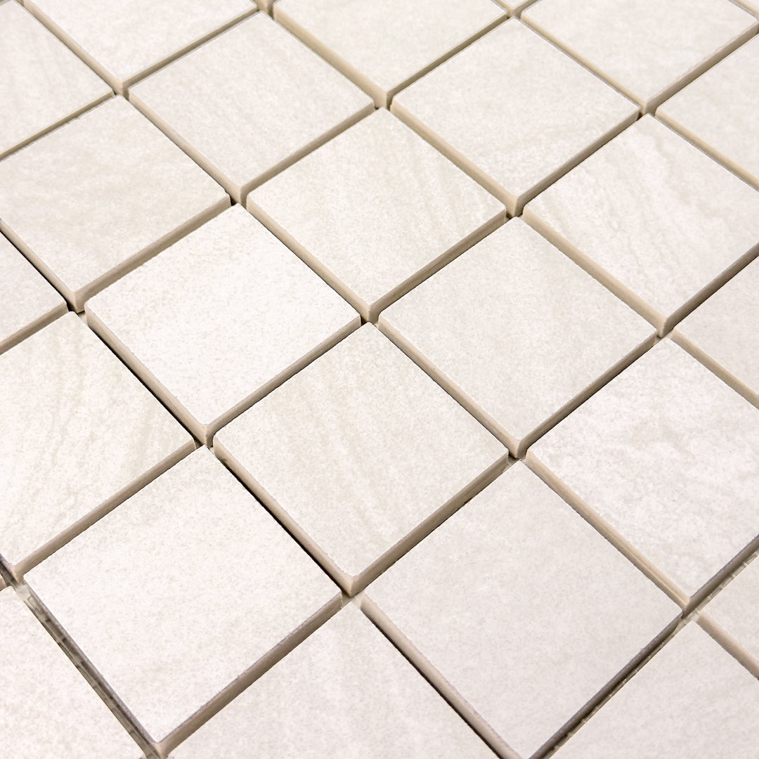 Solenne White Mosaic (2" x 2")