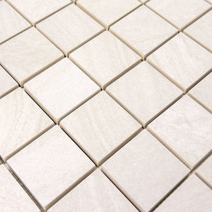 Solenne White Mosaic (2" x 2")