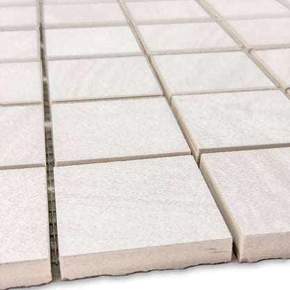 Solenne White Mosaic (2" x 2")