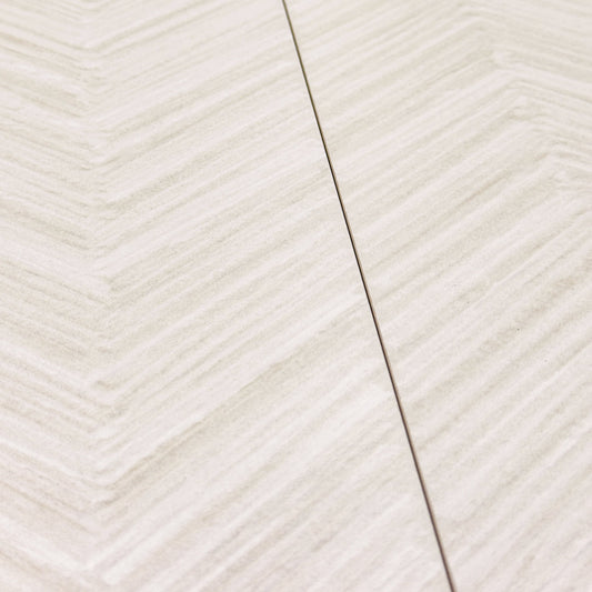 Solenne White Structured (12" x 24") - Sample