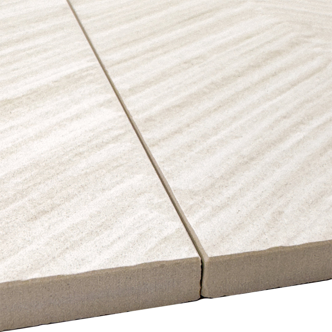 Solenne White Structured (12" x 24")