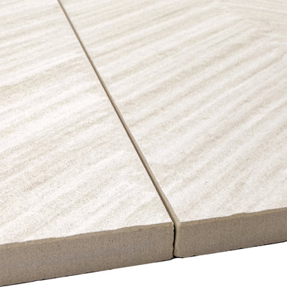 Solenne White Structured (12" x 24")